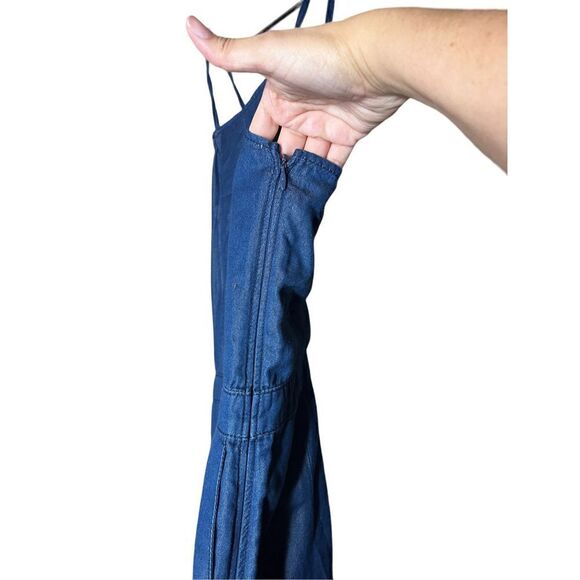 Abercrombie & Fitch Lace Up‎ Back Straight Leg Jumpsuit Size 4 NWT - Picture 4 of 11